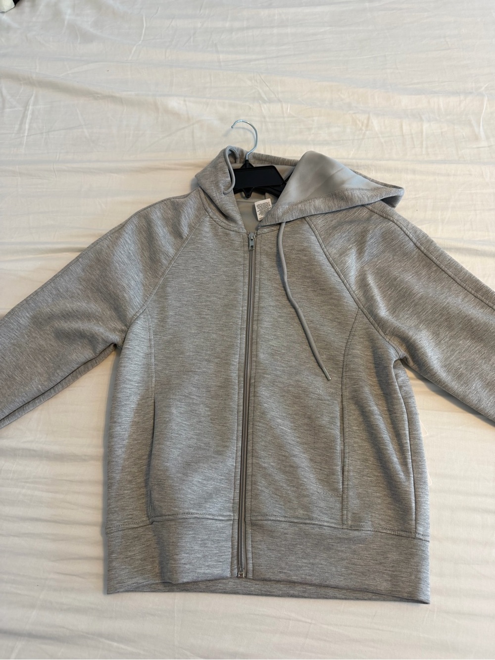 RBX Light Gray Full-Zip Hooded Jacket